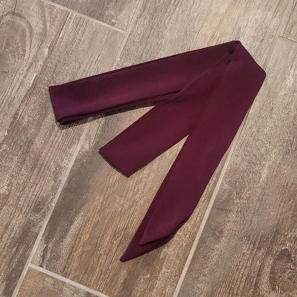 Nina Leonard 3/4 Sleeve Jumpsuit in Wine, Size Medium - Picture 13 of 13